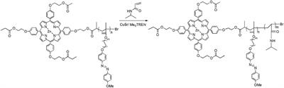 Synthesis of a novel photochemical and thermoresponsive diblock biomaterial with end-functionalized zinc porphyrin